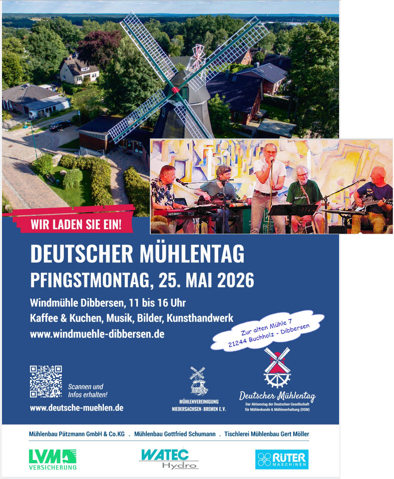 20260525 Mühlentag DGM_Plakat_DinA4 mit Dr Meier Band für Homepage